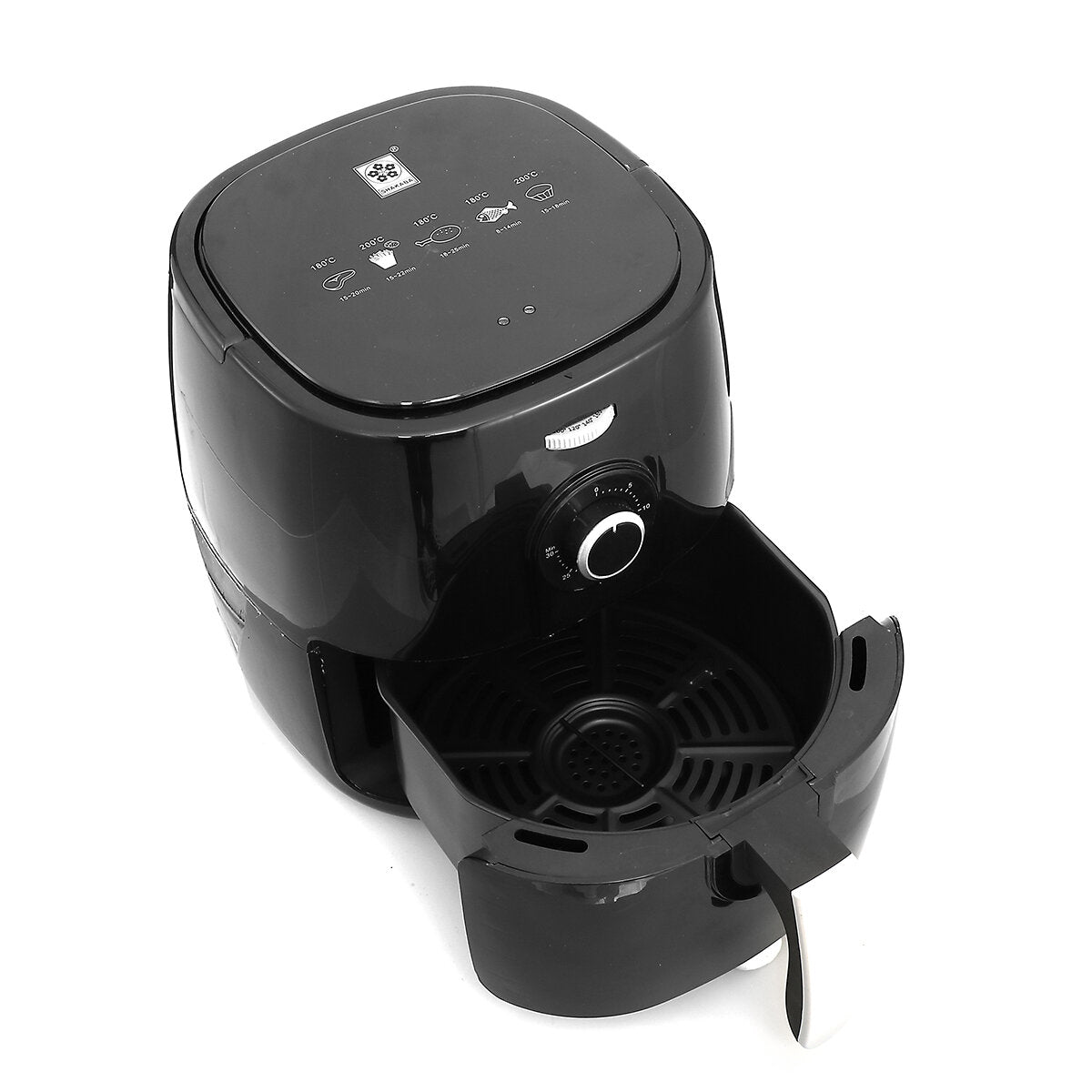 Air Fryer 5/2.5L Large Capacity 1350W Electric Hot Air Fryers Oven Oilless Cooker 360Cycle Heating Nonstick Basket