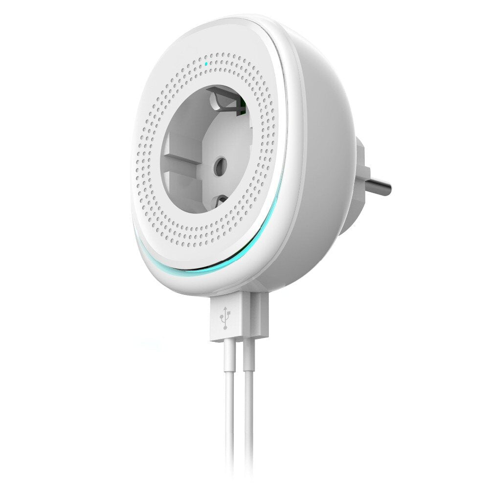 Dual USB Wifi Smart Socket EU Standard Voice Control Night Light Smart Plug Supports Amazon Alexa Google Home Tmall Genie IFTTT
