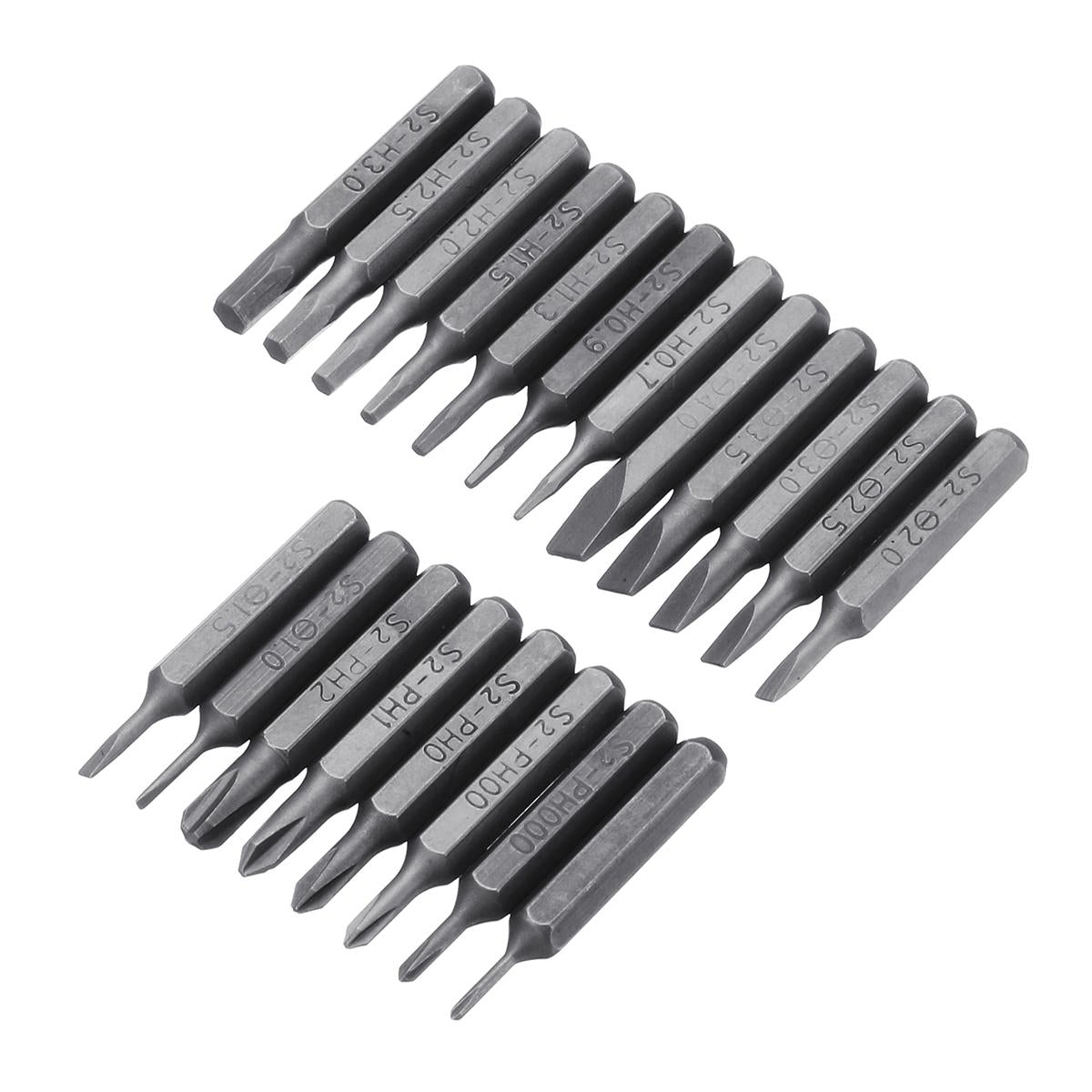 20pcs Screwdriver Bit Set PH/SL/H Alloy Steel Hex Bits Screwdriver Accessories