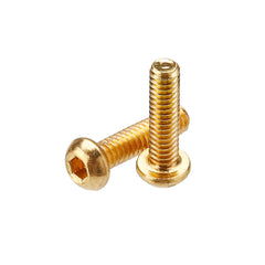 50Pcs Titanium Plated M3 Hex Socket Button Head Screws Alloy Steel 12.9 Grade Screw Bolt 5-20mm