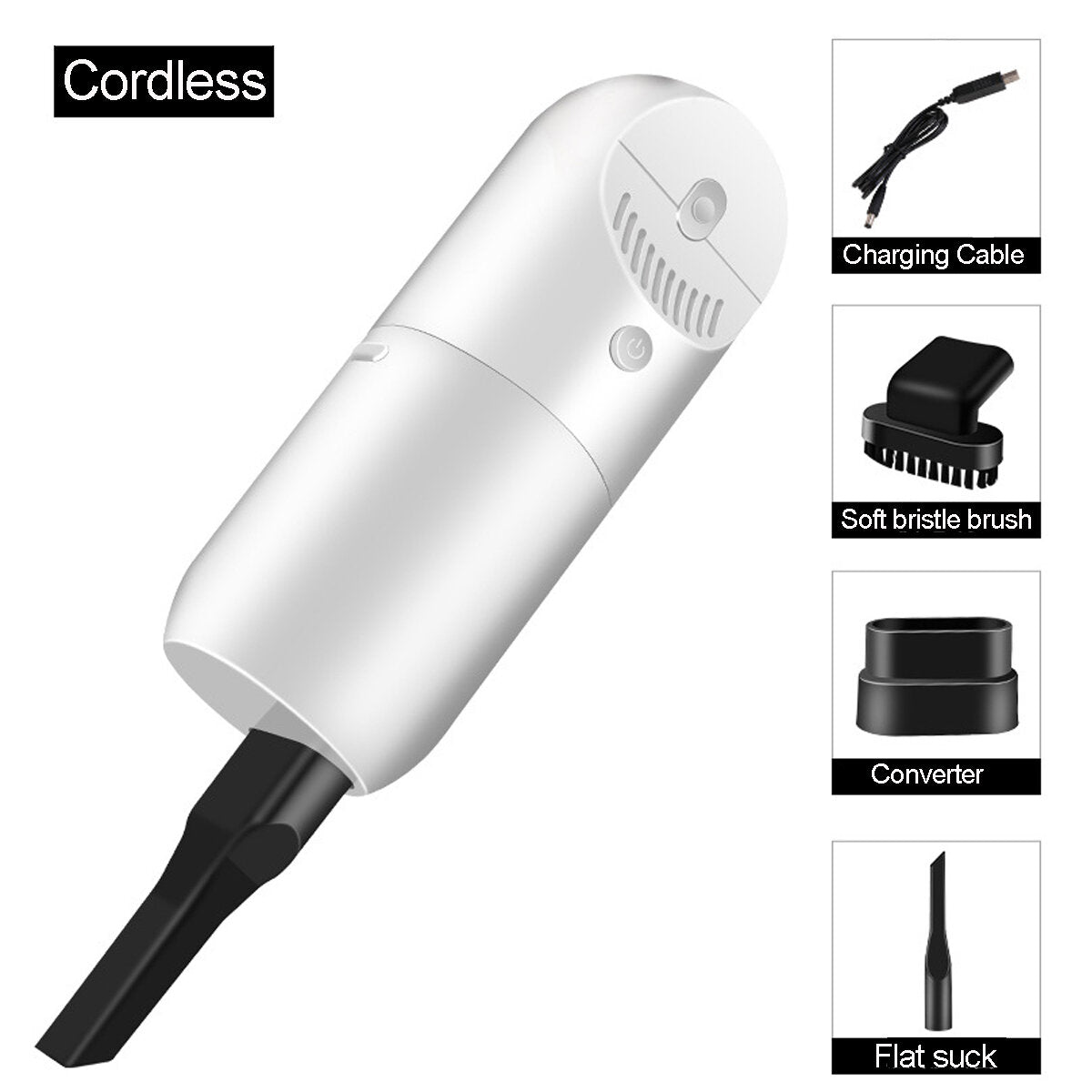 12V 120W Car Vacuum Cleaner Portable Wet Dry Use Ligweight Handheld Duster 4500rpm 3500Pa Powerful Suction