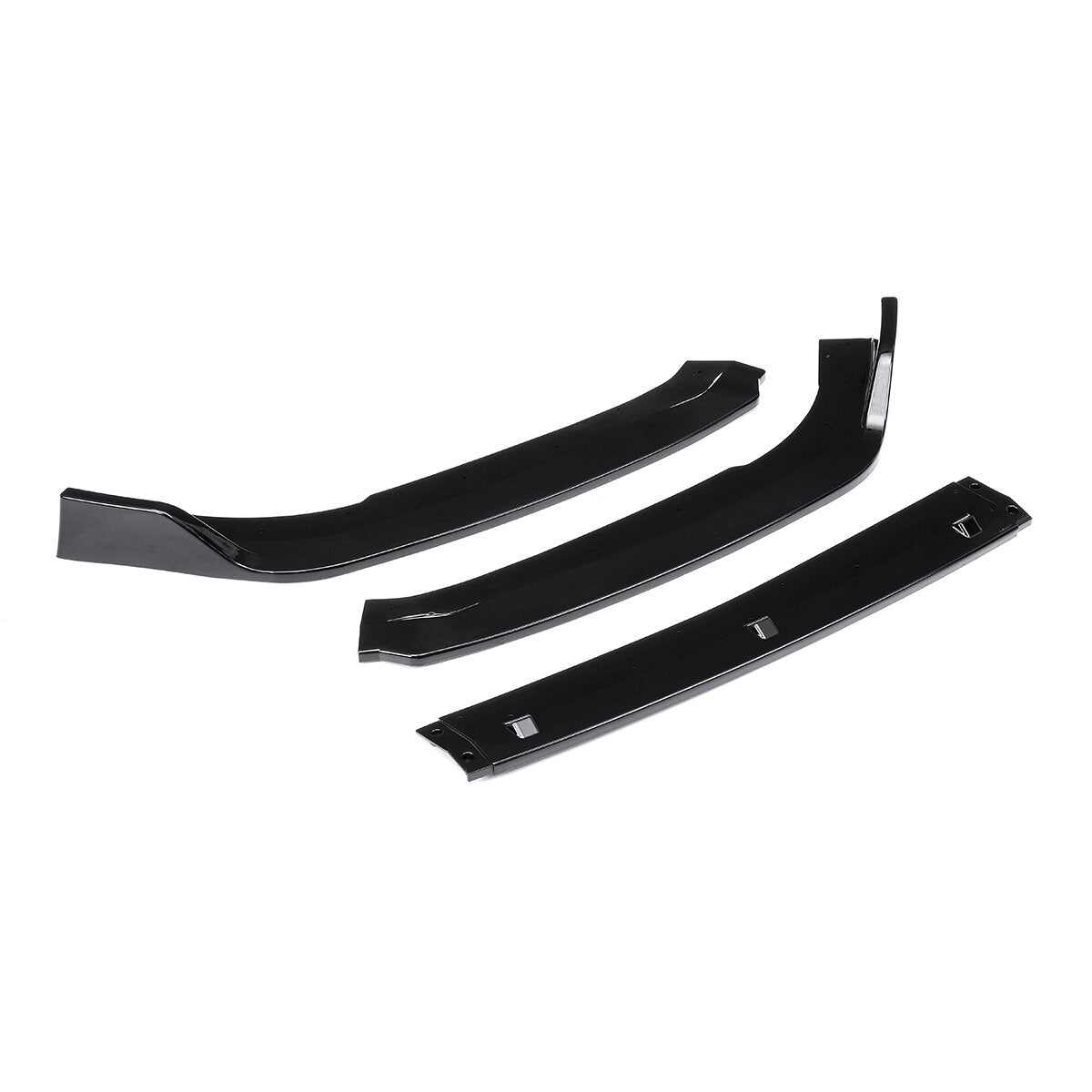 3PCS Designed Front Bumper Lip Splitter Lower Chin Car Spoilers