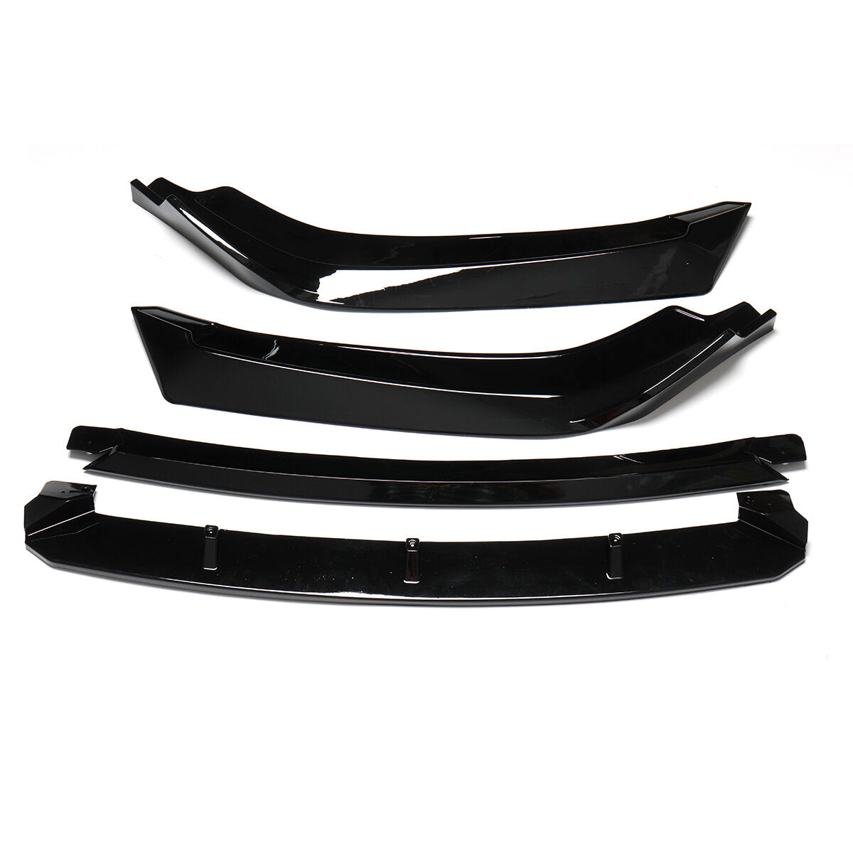 Glossy Front Bumper Lip Body Kit Spoiler Spliter