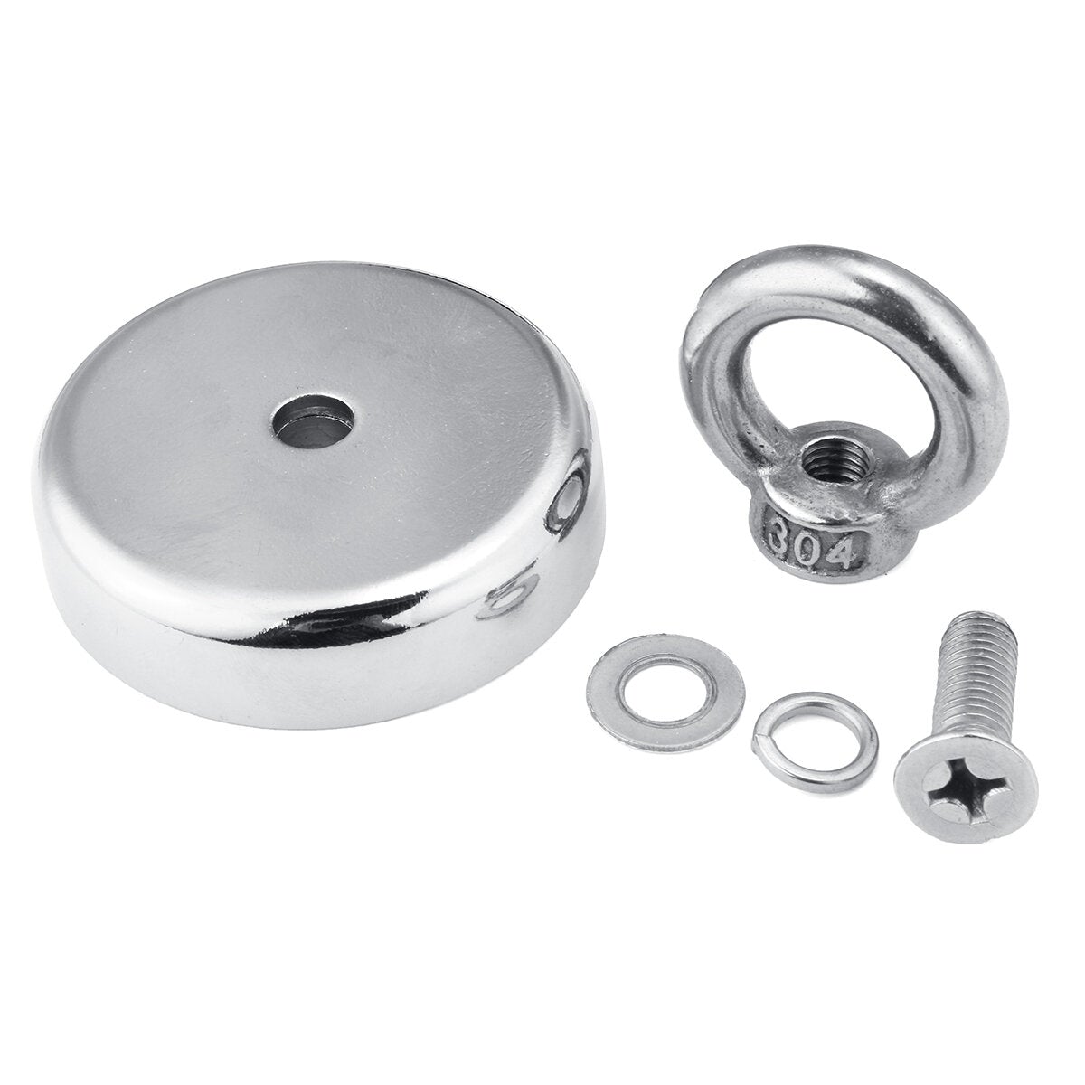 150KG D60mm Neodymium Magnet Fishing Treasure Finding Treasure Hunting Recovery Magnet
