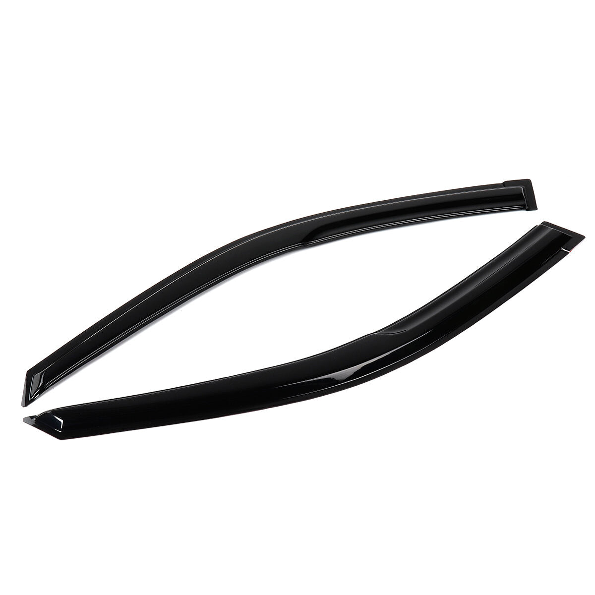 4Pcs Plastic Exterior Visor Vent Shades For Honda Civic 4DR Sedan JDM Wavy Mugen Style 2001-2005 Window Sun Rain Guard Deflector