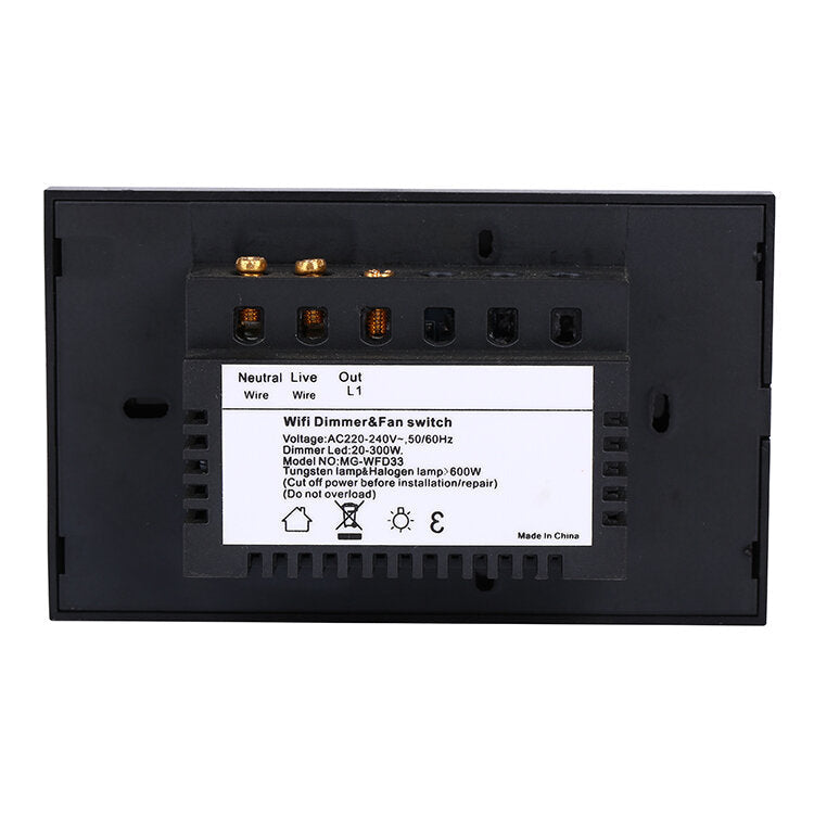 Wifi Switch Touch LED Dimmer Switch with LED Indicator 110-240V 2.4 GHz
