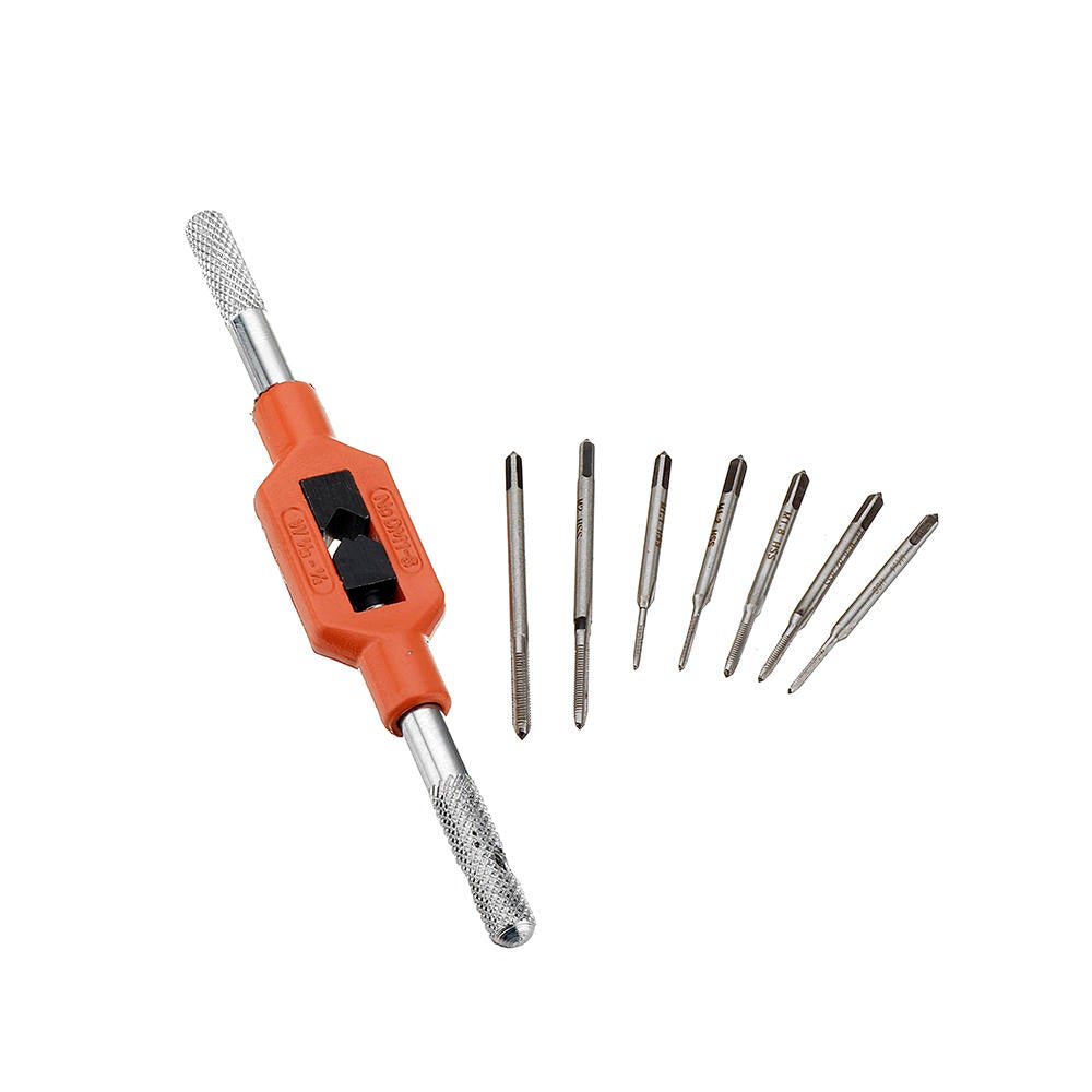 M1-8 Adjustable Tap Spanner with 7pcs M1.1-M2.5 Mini Screw Hand Set