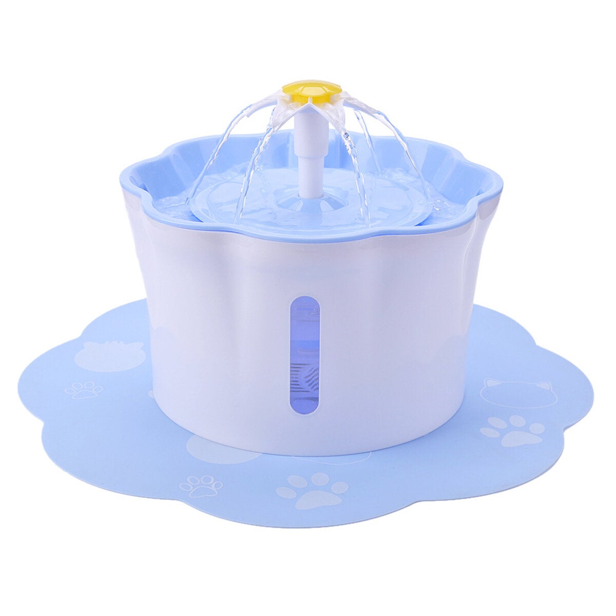 Automatic Pet Drinking Fountain 2.6L DC5V USB Charging Lily Shape-with/without Mat