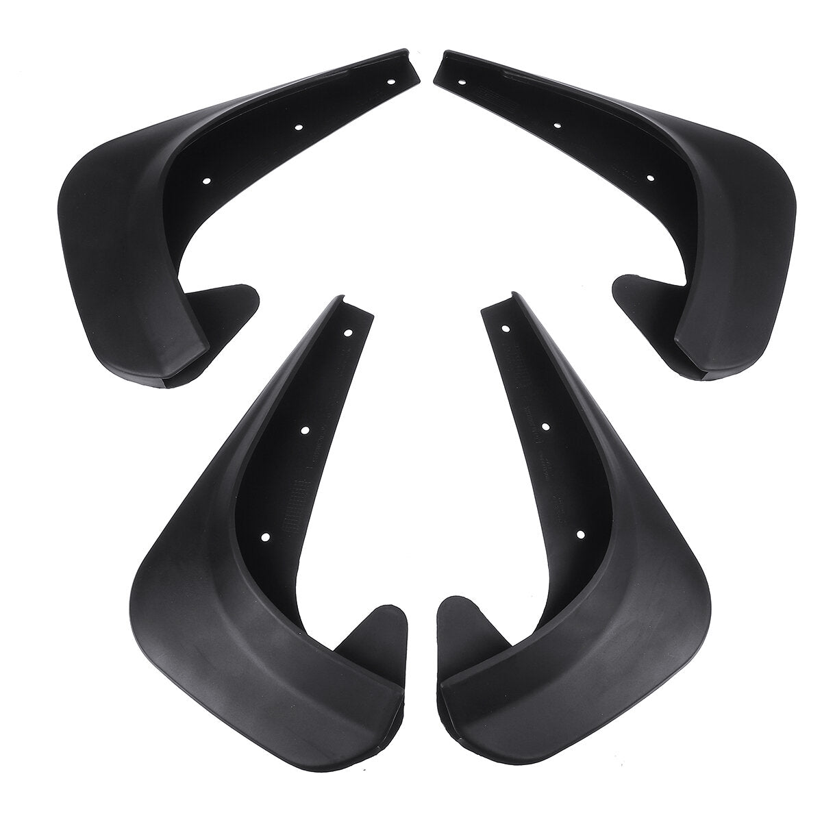 4PCS Mud Flaps Splash Guards Mudguards Bendable Fender Universal for Cars
