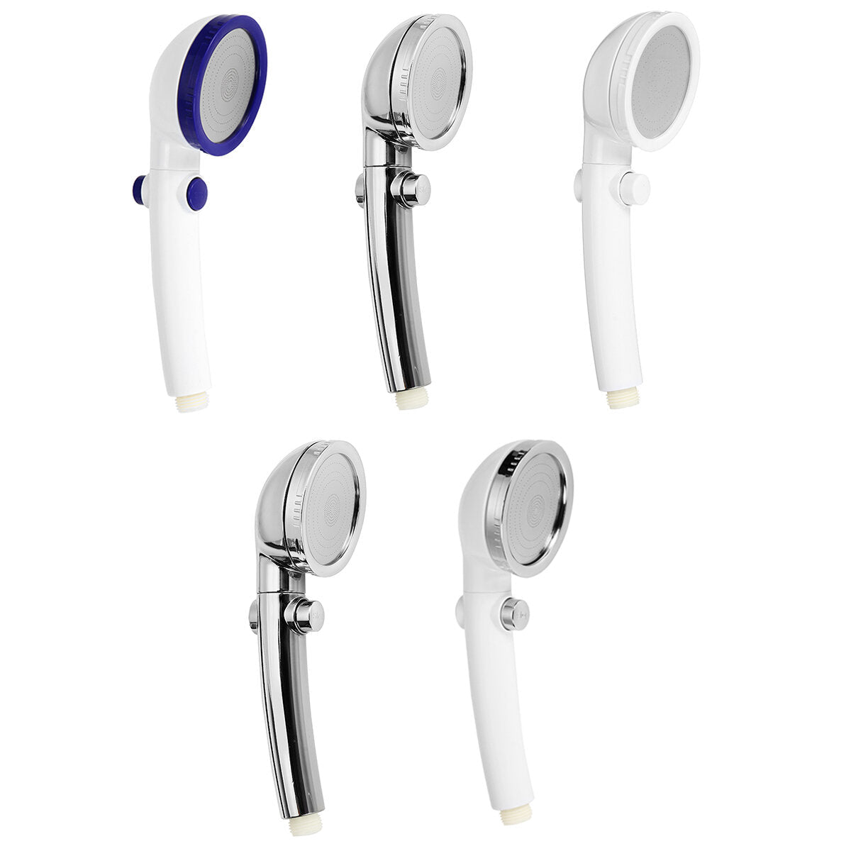 One Button Water Stop Pressurized Shower Nozzle Household Hand Held Rain