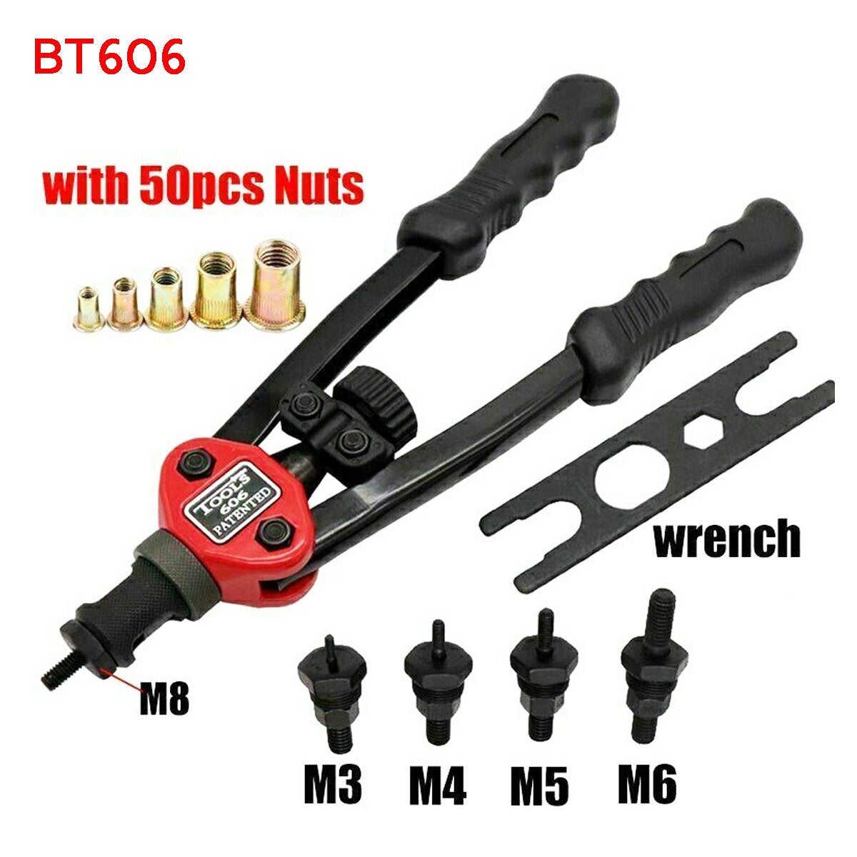 Premium Easy Automatic Rivet Tool Set Dual-hand Manual Rivet Nut Tool Set