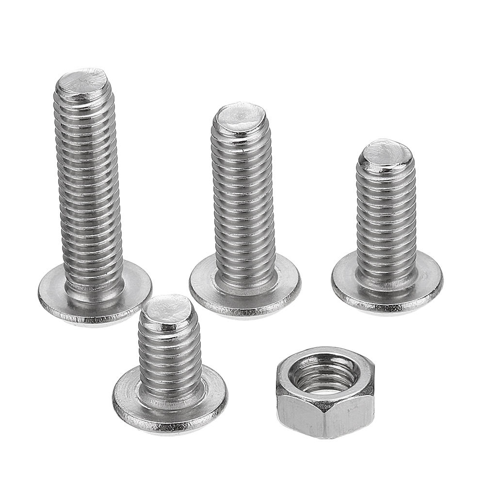 M3 M4 M5 Carbon Steel Screw Hex Socket Cap Head Bolt Nut Assortment 440Pcs