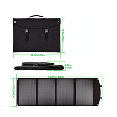 100W Folding Solar Panels 3 USB+DC Waterproof Solar Monocrystalline Silicon Board Power Bank Solar Charger Bag