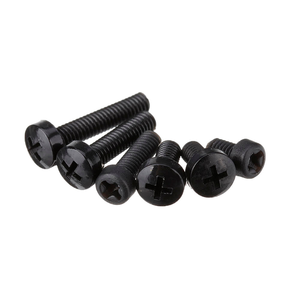 500Pcs M2.5 Nylon Screw Bolt Black Round Cross Screw Hex Nut Spacer Nylon PCB Assortment