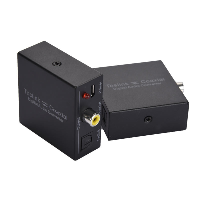 Fiber Coaxial Interchanger Digital 2-Way Audio Converter Small And Convenient