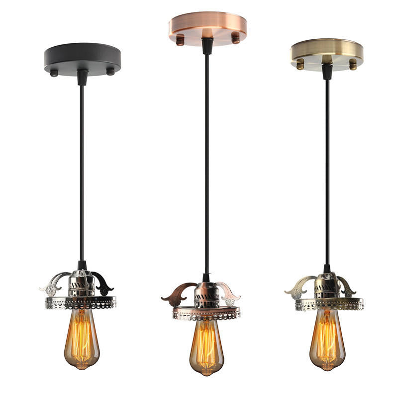 Antique Industrial Vintage Ceiling Pendant Light Lamp Bulb Chandelier Fixture For Indoor Lighting