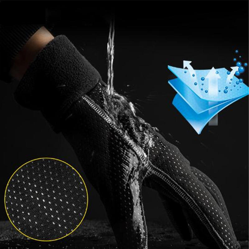 Cycling Gloves Winter Thermal Windproof Full Finger Anti-Slip Touch Screen Bike Bicycle