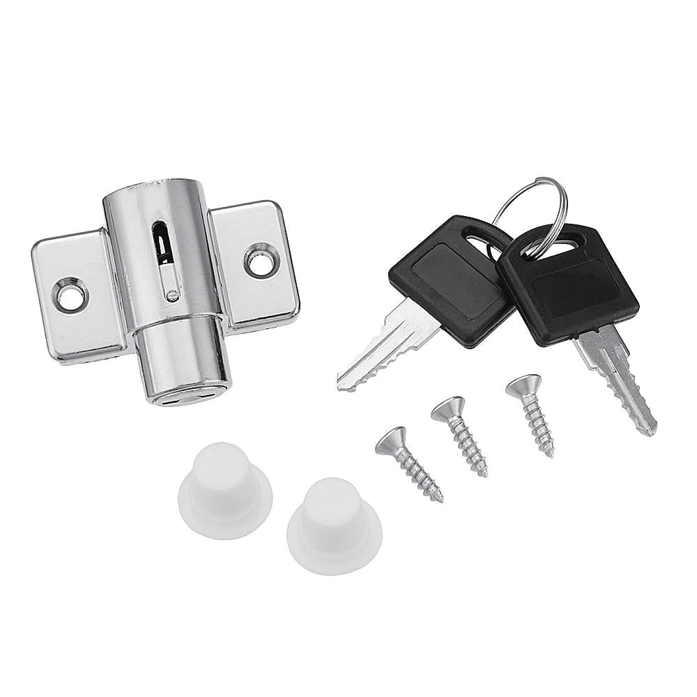 Door Window Lock Sliding Security Limit Child Safety Protection Anti-Theft With Key