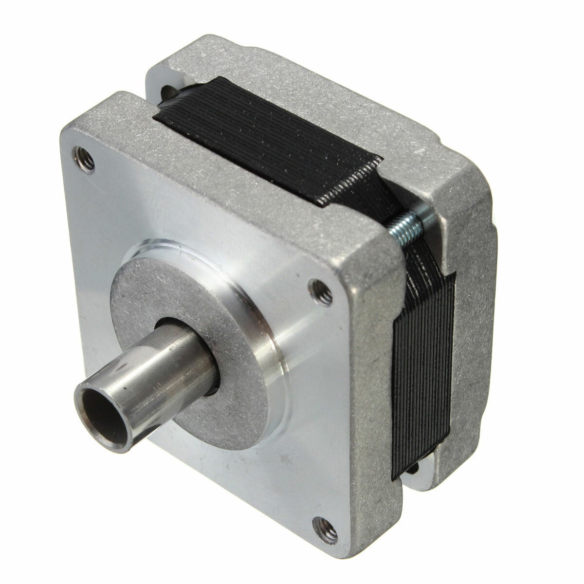 2Pcs 39MM Hollow Shaft Hybrids Stepper Motor 4 Phase 5 Wire Square 1.8 Degrees Stepper Motor