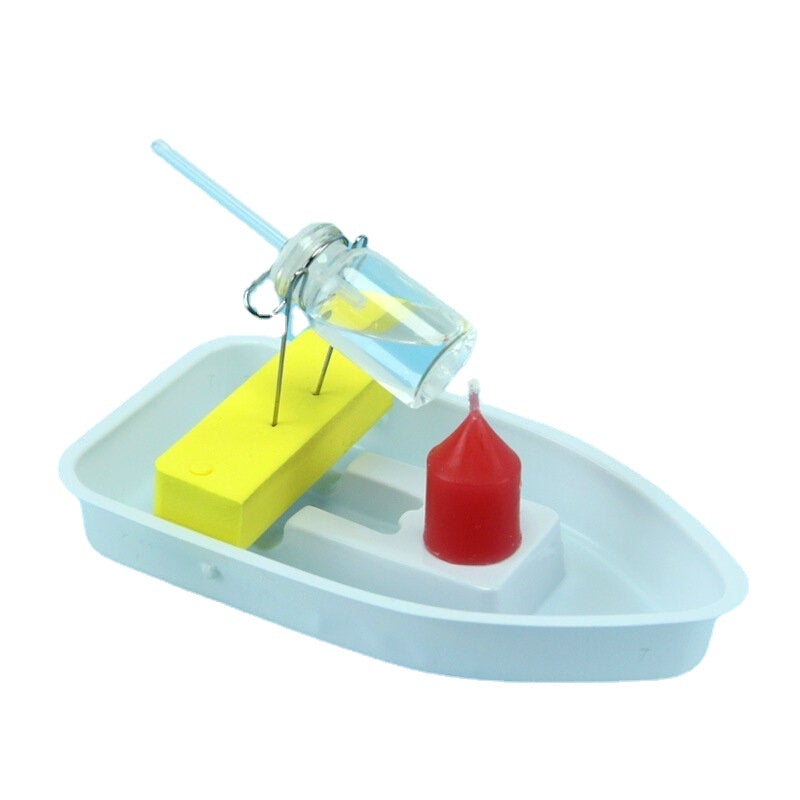 Amazing Heat Steam Candle Powered Speedboat Scientific Experimental Toys For Kids Children