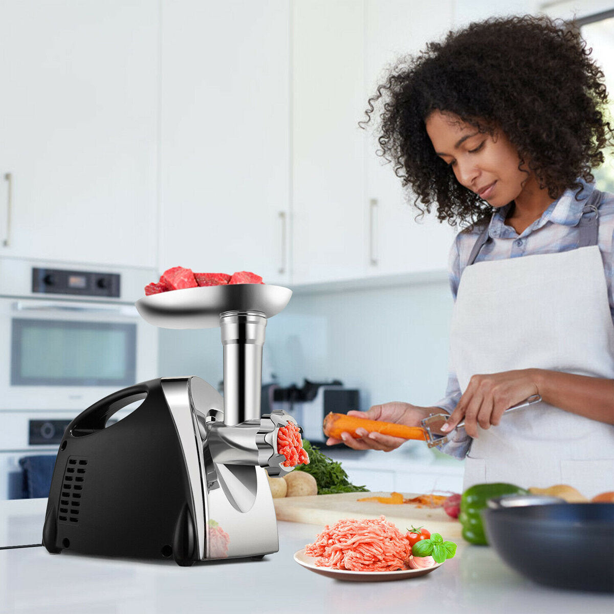 Electric Meat Grinder Heavy Kitchen Mincer Sausage Stuffer Maker Filler Food Processor Machine Electric Meat Slicer