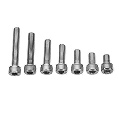 50Pcs M5 Stainless Steel Hex Socket Cap Head Screws Bolts 8-30mm Optional Length