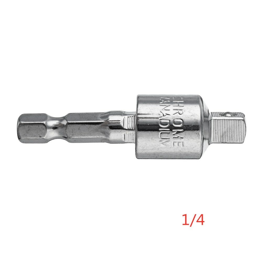 360 Degree Rotating Square Head Universal Adapter 1/4 3/8 1/2 Inch Sleeve Connecting Rod