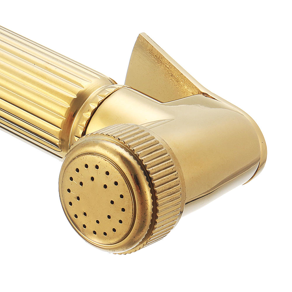 Copper Bathroom Portable Bidet Sprayer Handhold Toilet Shower Head for Personal Hygiene w/ 1.5m Stainless Steel Hose