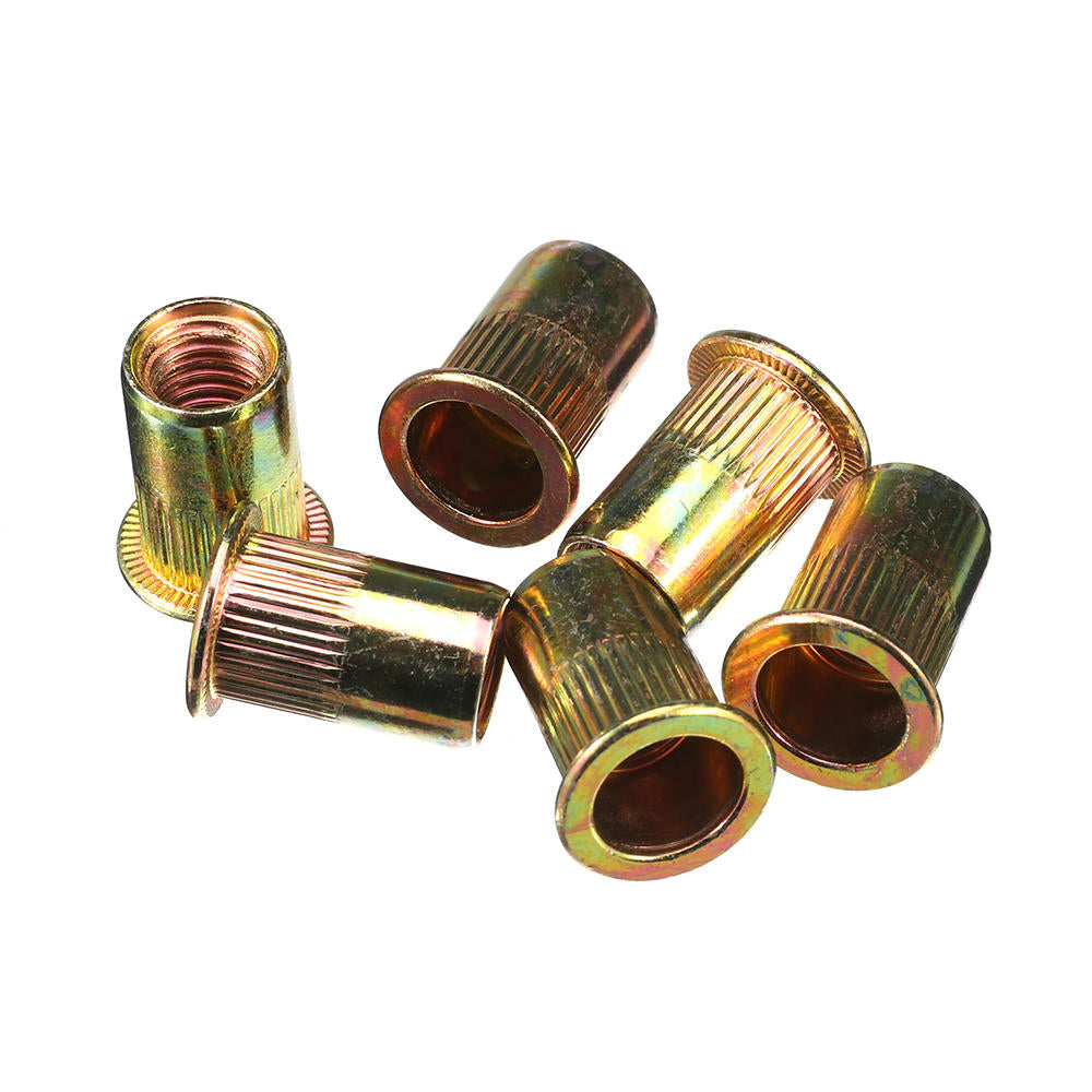 93Pcs Mixed Steel Rivet Nut Rivnuts Blindnuts Nutserts M3-M10 Nut Insert Rivet Assortment Kits