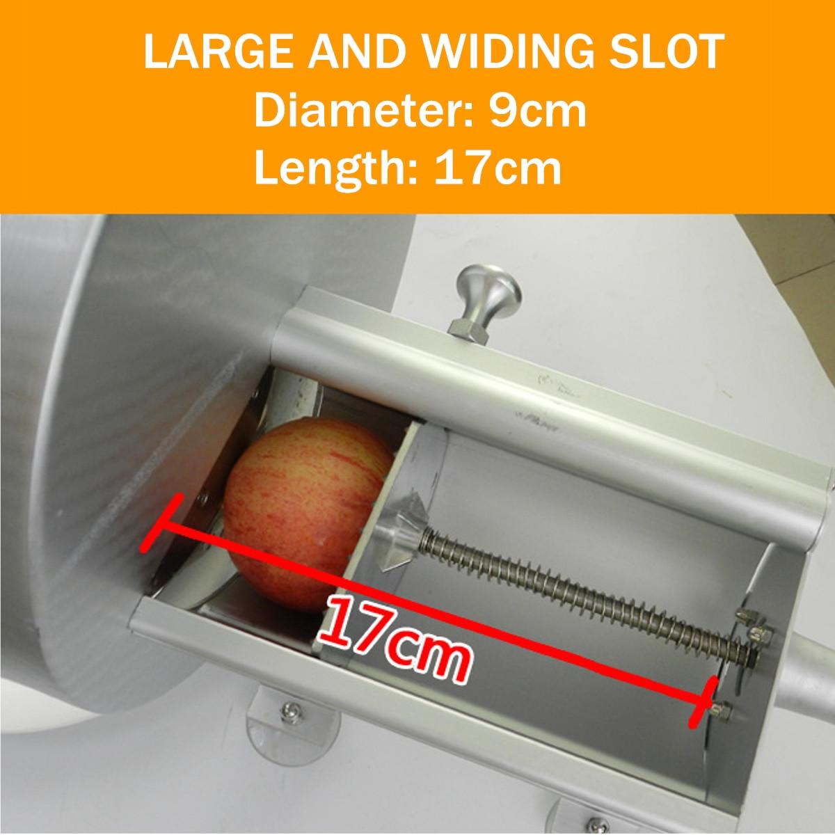 Silver Stainless Steel Slicer Manual Commercial Fruit Vegetable Slicing Machine Tools