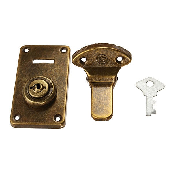 Wooden Lock Suitcase Box Lock Around the Trunk to Lock
