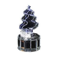 Christmas Tree Music Box with Lights Acrylic Crystal Texture Gifts Birthday