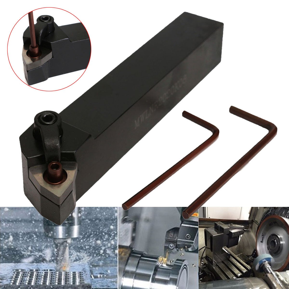 20 x125mm Index External Lathe Turning Tool Holder With 2pcs Wrench