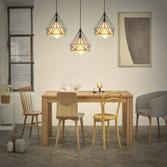 Black Pendant Lighting 3-Light Industrial Modern Hanging Lighting Fixtures for Dining Room Bedroom Kitchen Living Room Hallway (Industrial)
