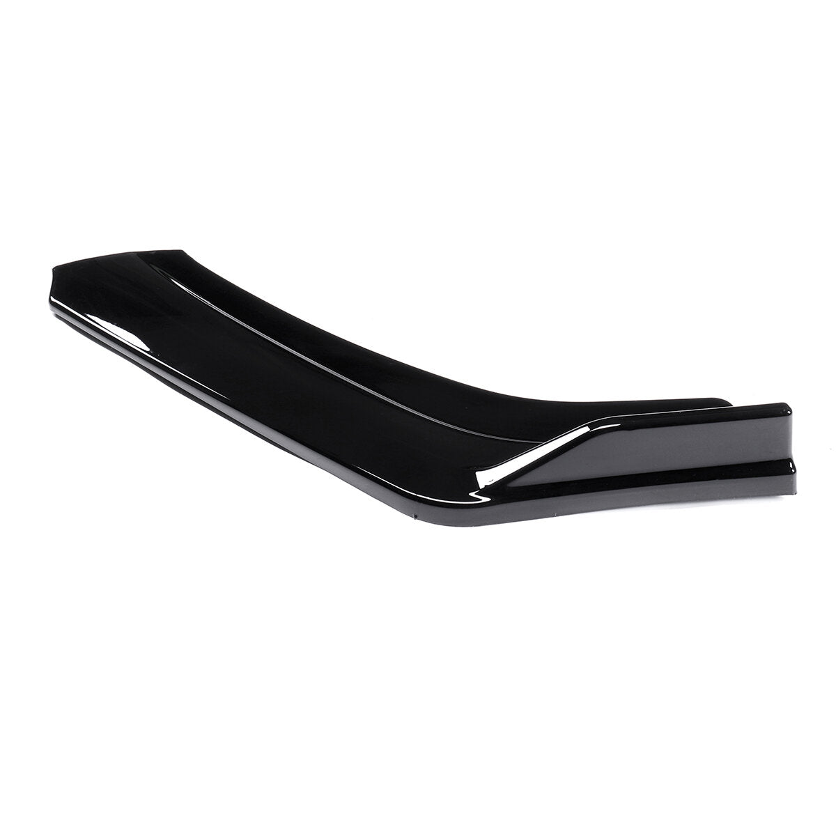 3Pcs Front Bumper Lip Spoiler Chin Splitters Glossy Black