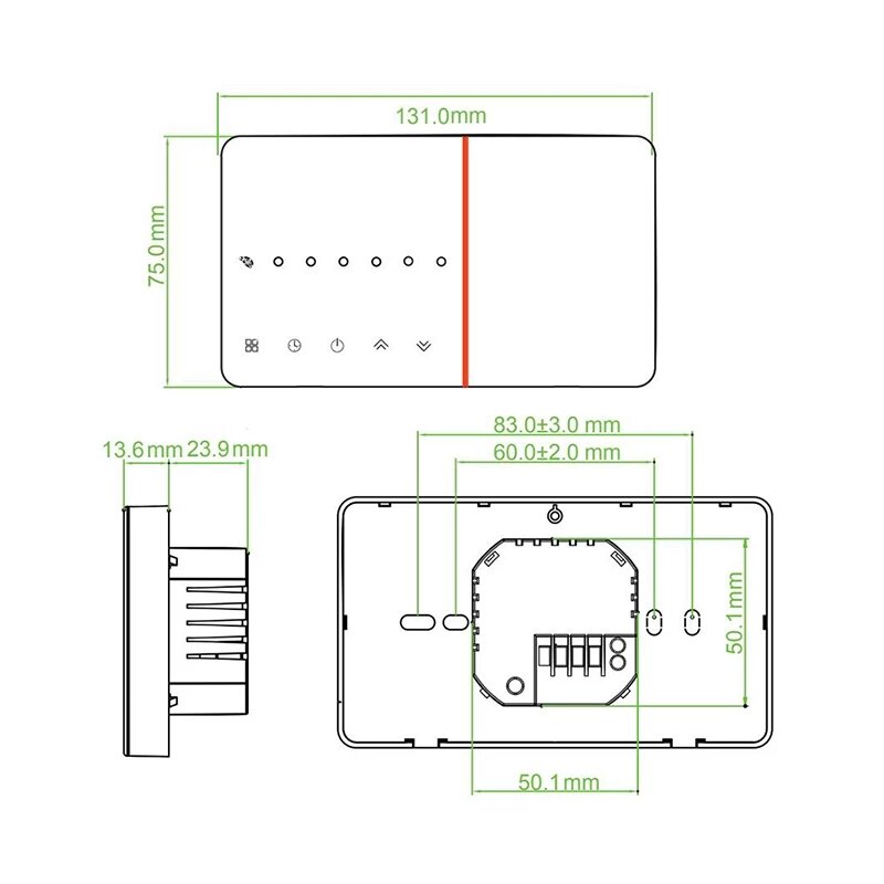 WIFI Smart Thermostat LCD Programming Room Controller Works with Alexa Google Home