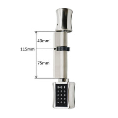 Smart Cylinder Lock European Style Electronic Door Lock Digital Keypad Code RFID Card Keyless Lock For Home Hotel Apartment