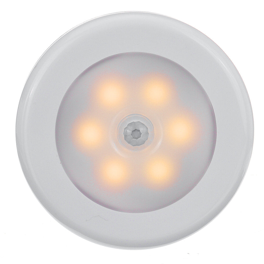 Human Body Induction Light Sensitive Response Night Light Motion Cabinet Light Emergency Light 6LED