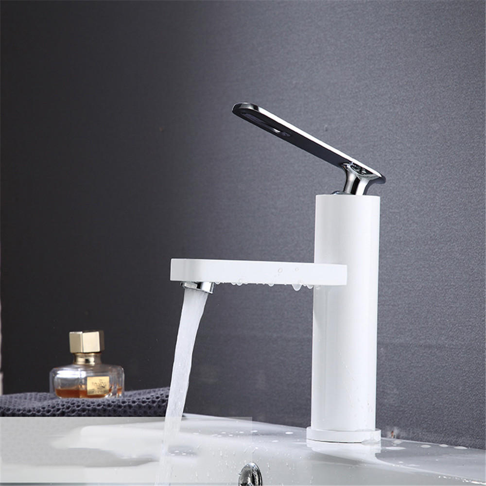 Home Kitchen Bathroom Basin Sink Water Faucet Single Handle Hot Cold Mix Faucets Wash Tap