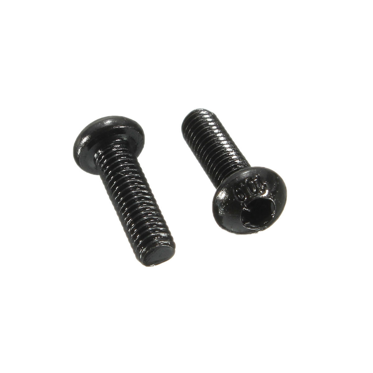 M3CH1 100Pcs M3 Carbon Steel Button Head Hex Socket Cap Screw Bolt Metric Allen Bolt