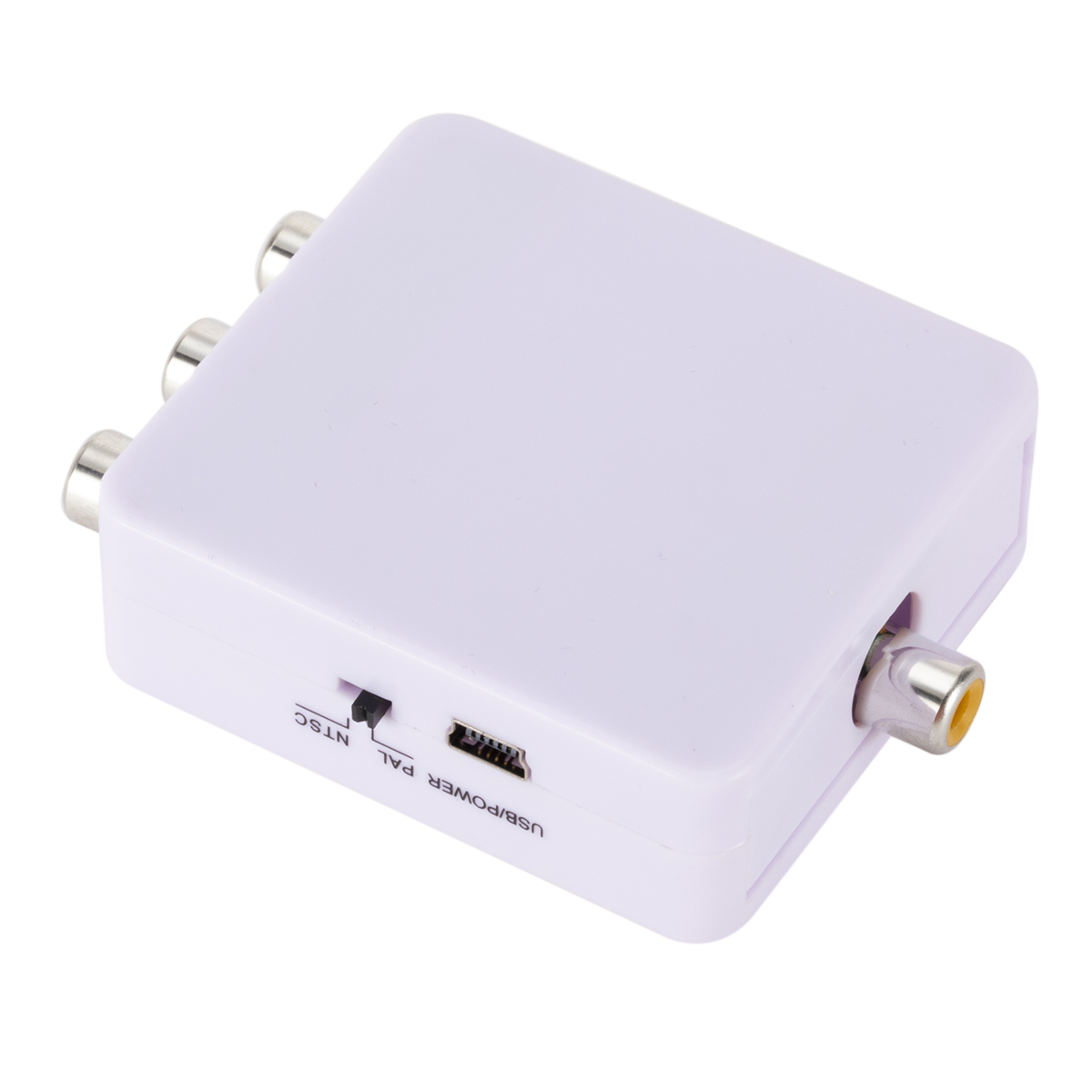Mini YPbPr to CVBS Video Converter Adapter Color Difference to AV Converter 1080P for TV Projector Monitor