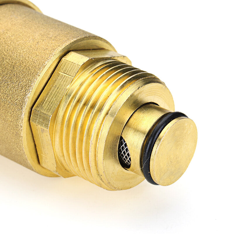 Brass Automatic Air Vent Valve Exhaust Safety Pressure Relief for Water Heater HVAC Pipeline System