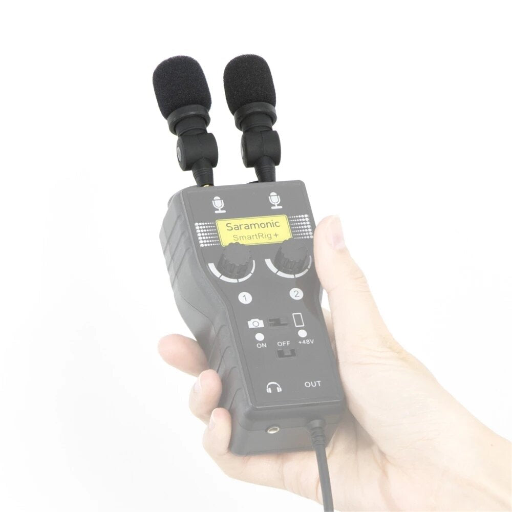 Plug and Play 3.5mm Wireless Omnidirectional Microphone for Video Mic DSLR Camcorder CaMixer SmartMixer LavMic SmartRig