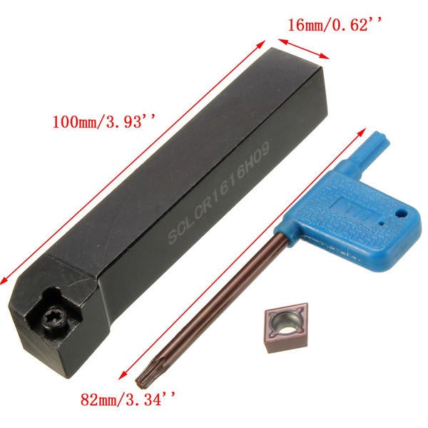 16x100mm Boring Bar Lathe Turning Tool Holder With CCMT09T304 Insert