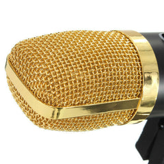 Audio Dynamic USB Condenser Sound Recording Vocal Microphone Mic With Stand Mount