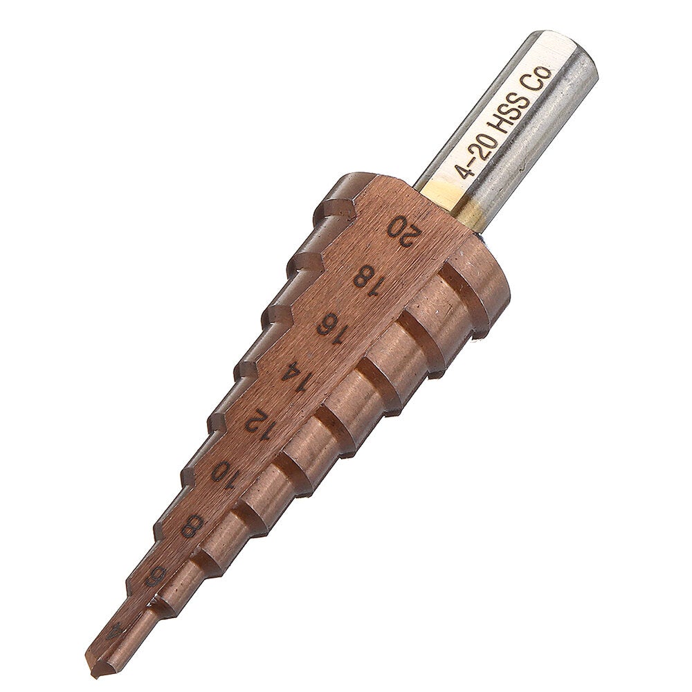 M35 Cobalt Step 4-12/4-20/4-32mm HSS Drill Bits Triangle Shank