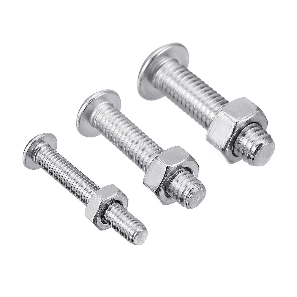 515Pcs M3/M4/M5 Stainless Steel Hex Socket Button Round Head Cap Screw Assortment Set