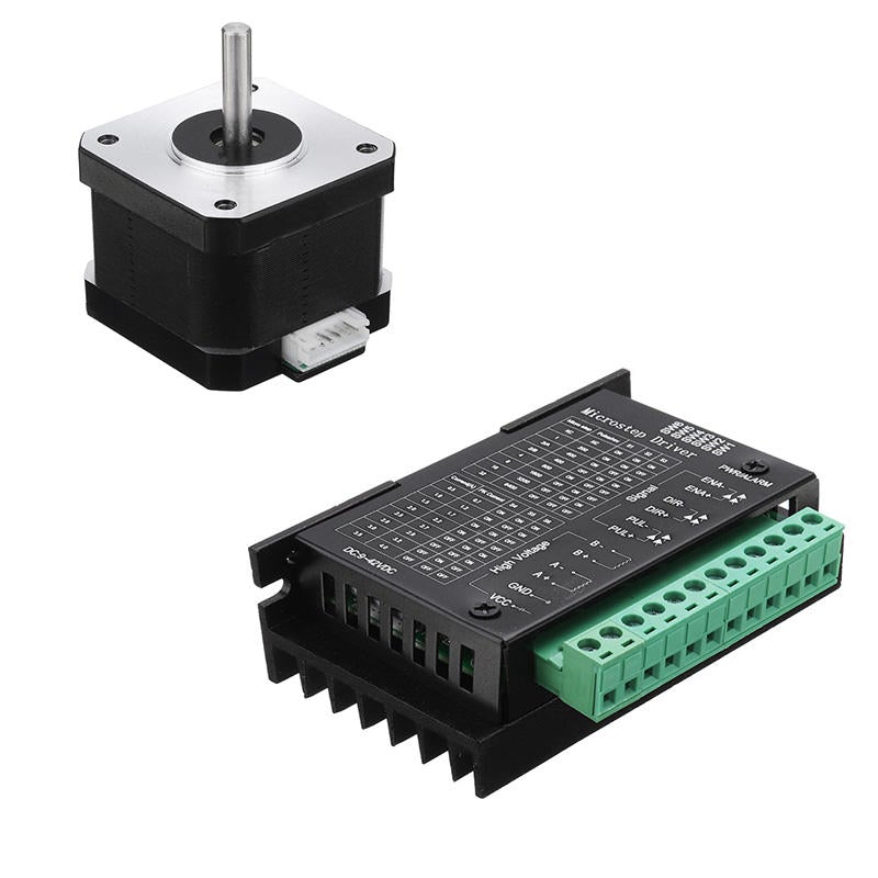 Stepper Motor Driver and 40mm Stepper Motor for CNC Engraving Machine