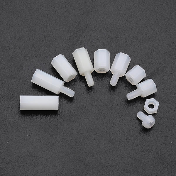 M3NH9 M3 Nylon Screw White Hex Screw Nut Nylon PCB Standoff Assortment Kit 300pcs