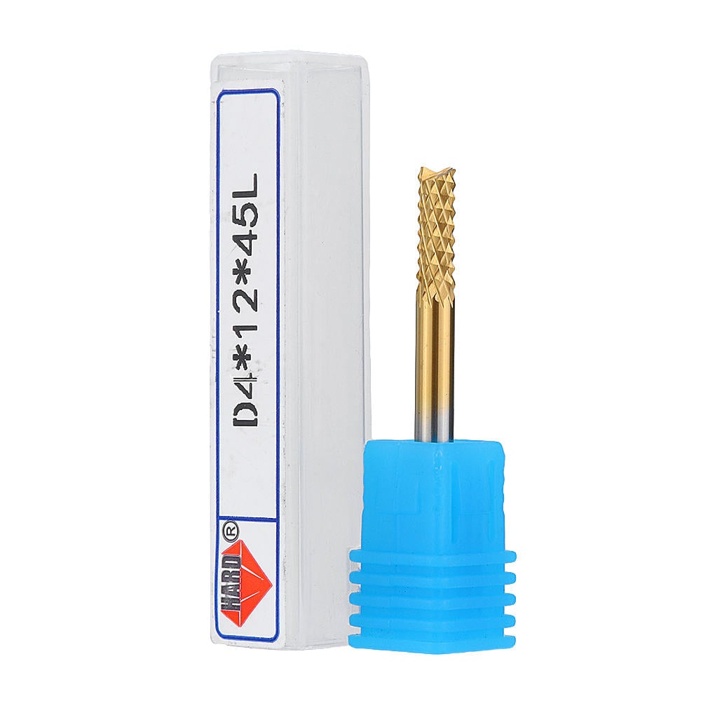 4mm Shank 12-32mm Tungsten Carbide End Mill Titanuim Coated PCB Milling Cutter